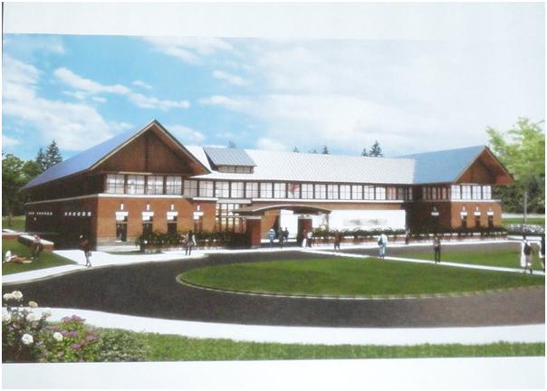 A concept drawing of the new Morgan School
