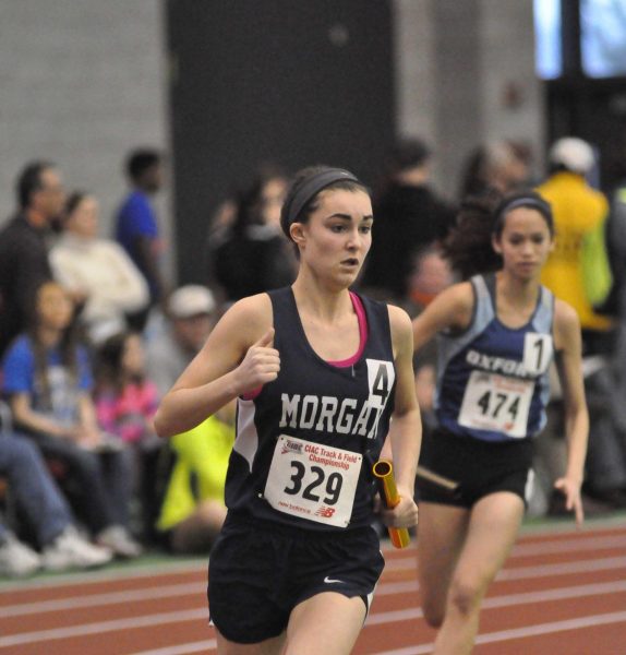 Court Carroll in the second leg of the 4x8, 2014.