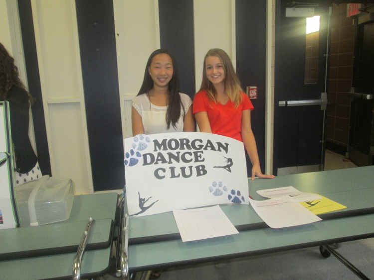 Rebecca Turner and Lindsay Harden representing the Dance Club.