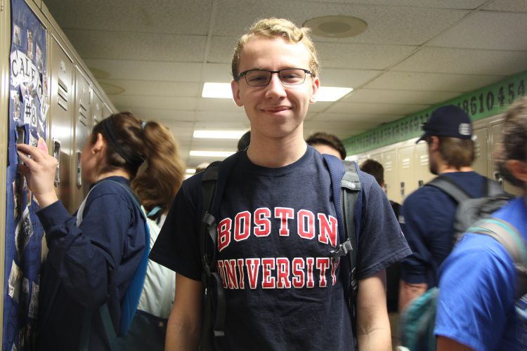 Mike Baker - Boston University where he will double major in Economics/Environmental Science. Mike chose BU because of the beautiful city campus, unlimited people, and opportunities. Mike has  also been accepted into Kilachand Honors College where only about 100 students are accepted.