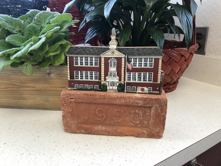 A brick from The Pierson School Gym