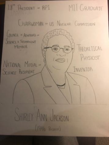 Poster of Shirley Ann Jackson celebrating BHM