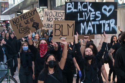 A black lives matter protest 