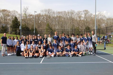 9 Students Celebrated at Morgan Tennis Senior Night