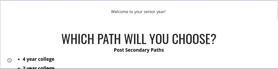 school counselors website with college resources for seniors