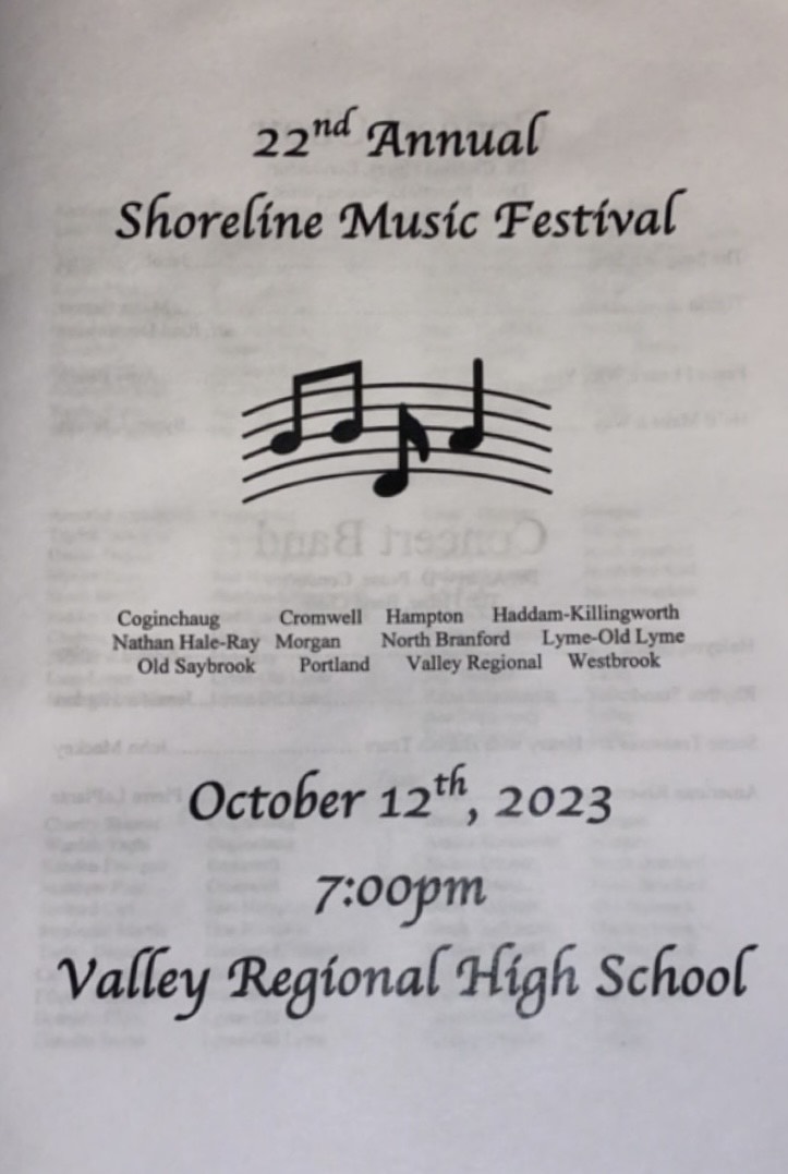 Shoreline Music Festival program
