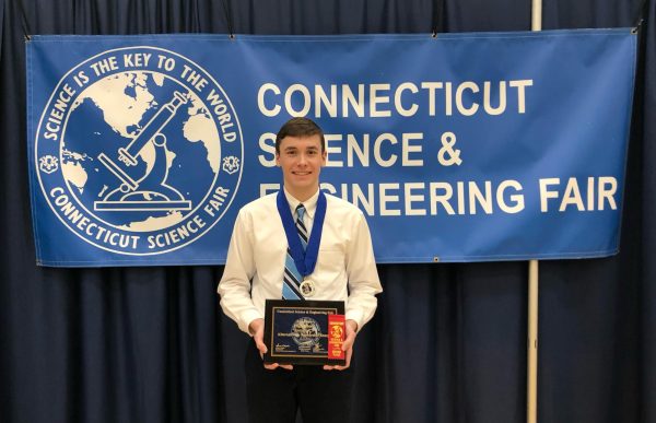 Davis at the Connecticut Science and Engineering Fair.