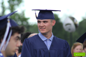 Luke Powell at graduation (2024)