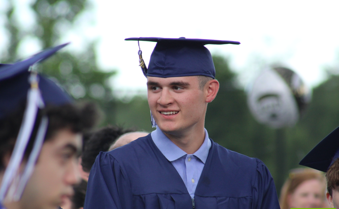 Luke Powell at graduation (2024)