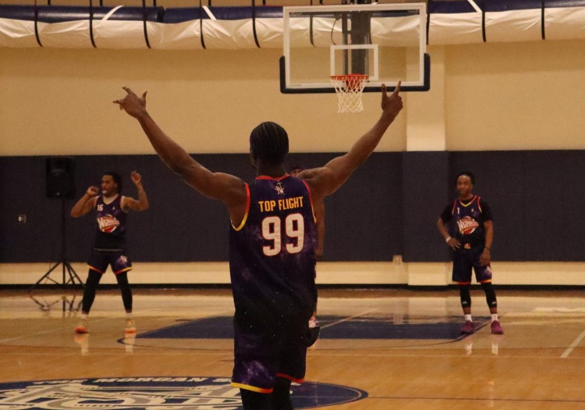 Wizards player walks out onto the court 