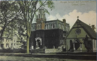 Old image of The first Morgan School. 