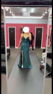 Pictured is Angelie Jaramillo-Navas' prom dress.