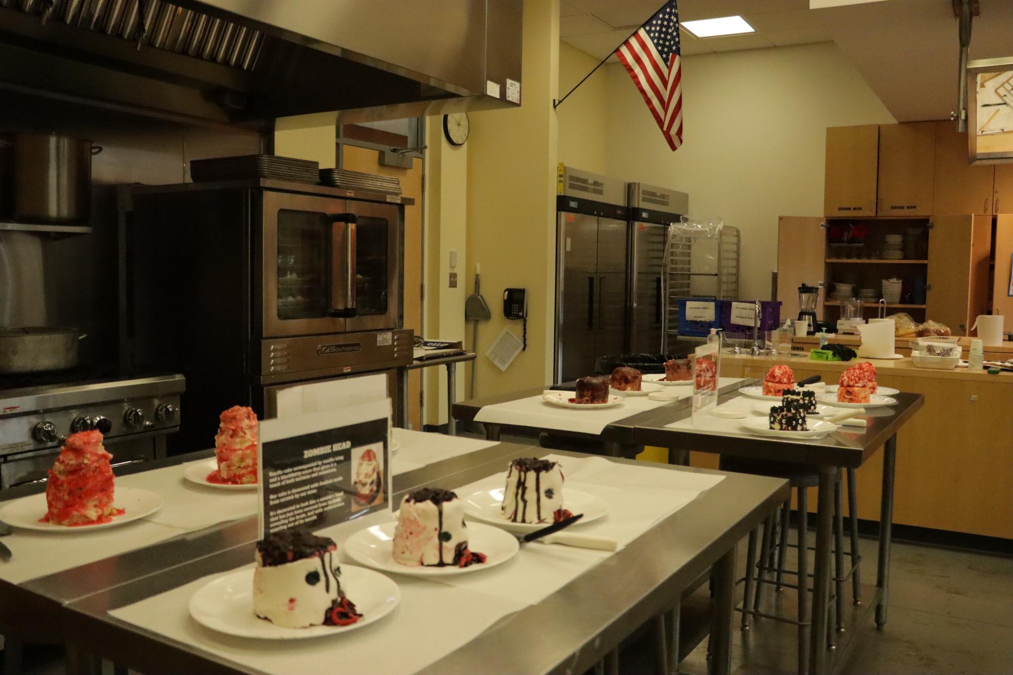 In the Halloween Spirit Morgan has their annual "Mini Cake Wars"