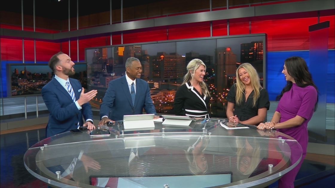 Jacqeulyn Ciarleglio on air at News 8 on March 11th