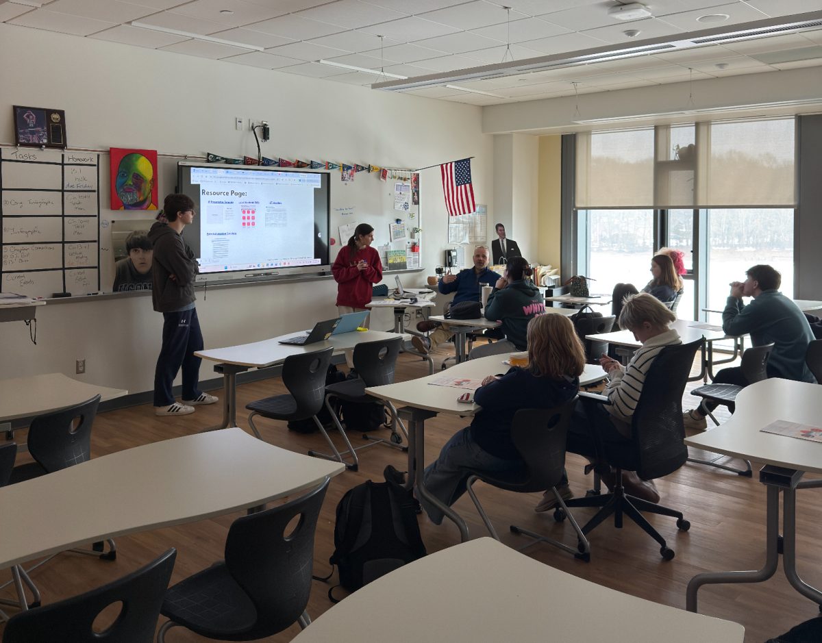 Seniors go into the junior class advisory’s as a part of the mentoring program, to work with juniors and help them along their way.