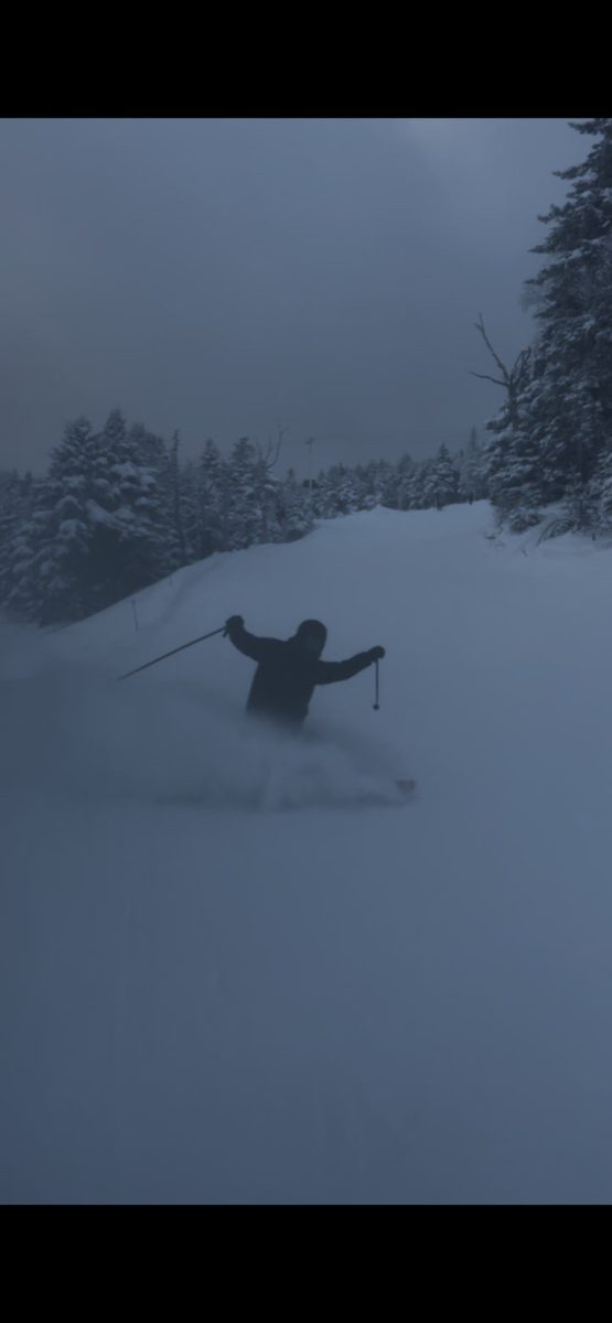 Jaydon O'Bymachow skiing at Killington Resort, Vermont on Great Northern.