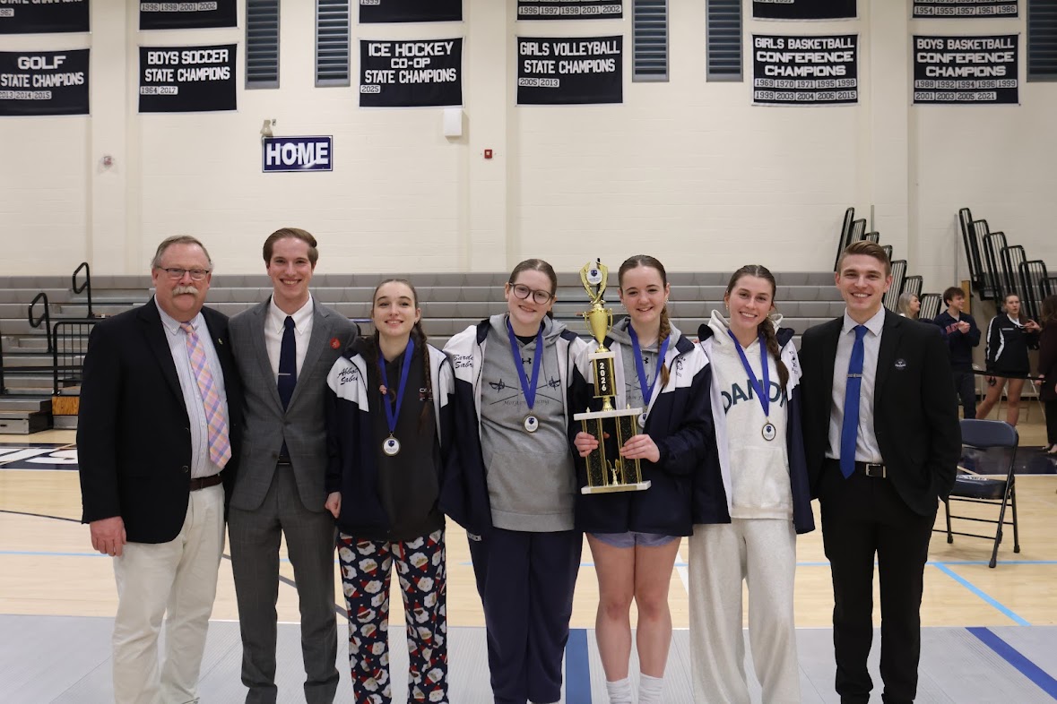 Morgan Women Saber Team with Coaches